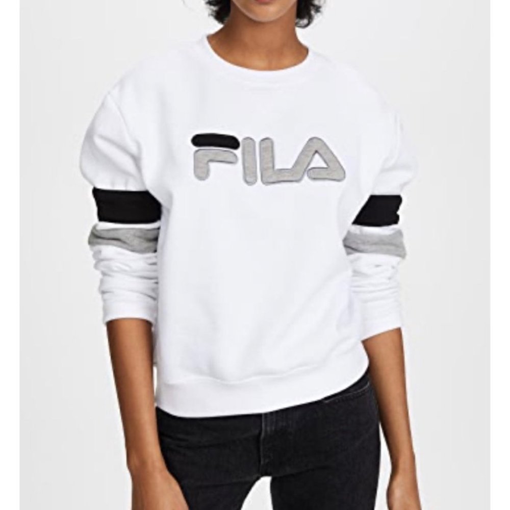 (NWT) FILA white Newton Women's Sweatshirt